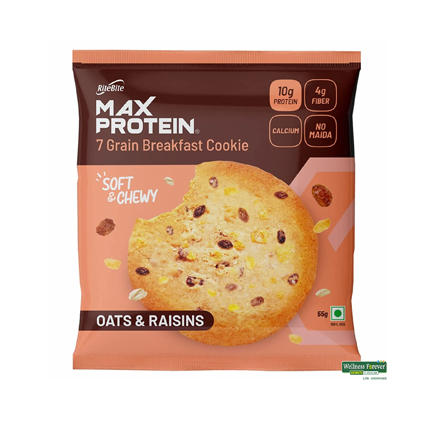 RiteBite Max Protein Breakfast Oats And Raisins Cookies